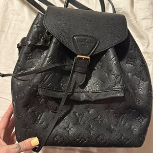 Black Louis Vuitton backpack